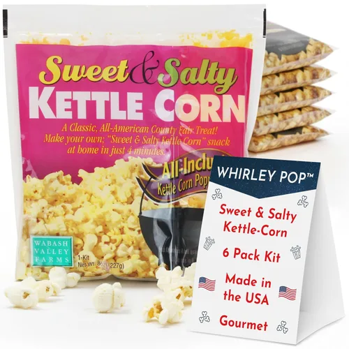 Miniatura 19 de Paquetes de palomitas de maíz todo en uno, kits de palomitas de maíz todo incluido, maíz dulce y salado, granos de palomitas de maíz para máquina