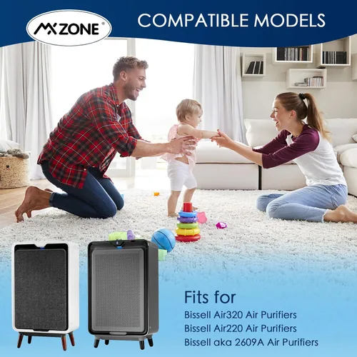 Miniatura 2 de Filtros de repuesto Air220 Air320 compatibles con filtro de repuesto Bissell Air320 Air220 2768A 2609A, prefiltro 2678, 2804 y filtro de carbón