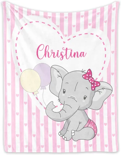Miniatura 111 de Artsadd Manta de bebé personalizada para niños y niñas con nombre, manta personalizada con nombre de bebé con patrón de unicornio, manta