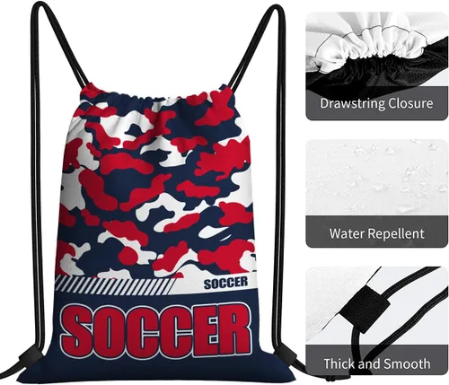 Miniatura 10 de Mochila con cordón impermeable para gimnasio, bolsas con cordón, bolsa de cuerda deportiva, mochila de camuflaje, Bolsas con cordón Cheer - Bolsas