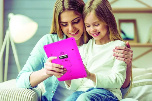 Miniatura 5 de LEXiBOOK Unicorn Tableta Educativa Bilingüe de Aprendizaje Interactiva, Juguete para Aprender Letras del Alfabeto, Números, Palabras, Ortografía