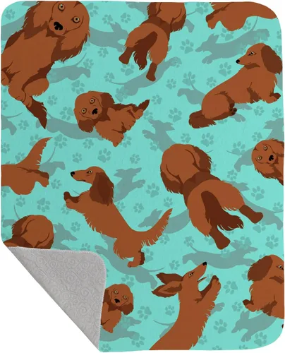 Miniatura 13 de Caroline's Treasures MLM1042LQB Airedale Terrier - Manta acolchada de 50 x 60 pulgadas, diseño de ilustraciones para cama, sofá, suave y ligera