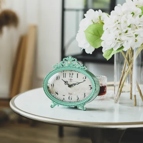 Miniatura 3 de NIKKY HOME Reloj de mesa estilo vintage