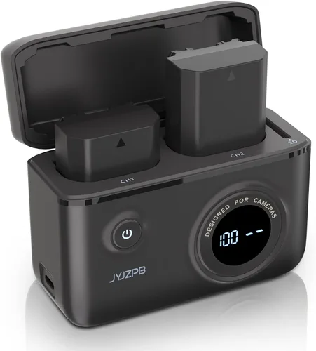 JYJZPB Paquete de 2 baterías NP-FZ100 y cargador de batería rápido compatibles con cámaras Sony A7III, A7IV, A7R III, A7R IV, A9, A9II, Alpha 9S,