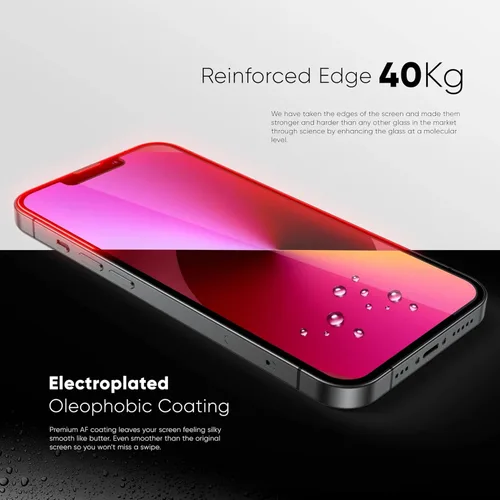 Miniatura 3 de FLOLAB NanoArmour ONETIME PRO - Protector de pantalla antirreflectante para iPhone 14 Pro Max, el mejor vidrio templado para iPhone que protege tus