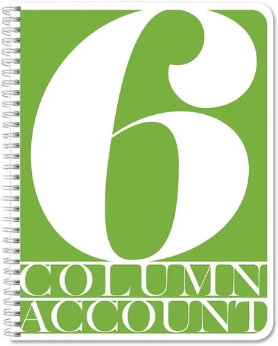 Miniatura 10 de BookFactory Libro de contabilidad de 2 columnas/libro de cuentas/libro de contabilidad/cuaderno (libro columnar de dos columnas) – tapa dura