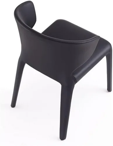 Miniatura 8 de Manhattan Comfort Conrad - Sillas de comedor modernas de mediados de siglo, muebles de cocina tapizados de tweed con respaldo contorneado, acolchado