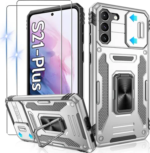 Miniatura 173 de Gritup para Samsung Galaxy S22 Funda con protectores de pantalla HD de 2 paquetes y cubierta deslizante para la cámara, protección contra caídas