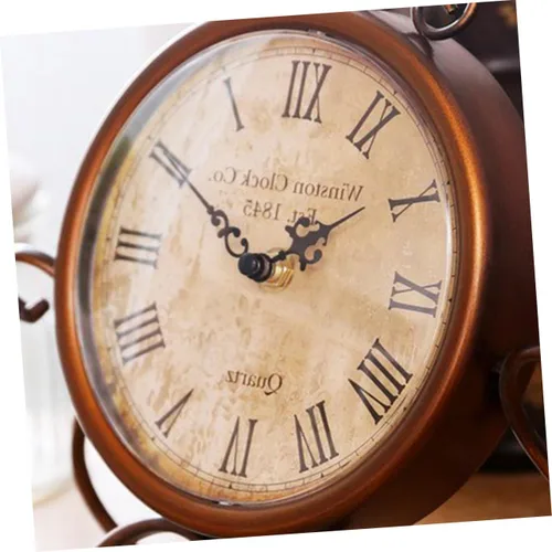 Reloj de mesa de hierro Reloj de escritorio retro Reloj de escritorio vintage Reloj de mesa anti reloj de escritorio antiguo