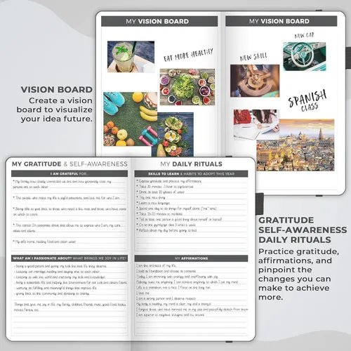 Miniatura 5 de Clever Fox Planificador – Planificador semanal y mensual sin fecha para productividad, gestión del tiempo y objetivos – Diario organizador – A5
