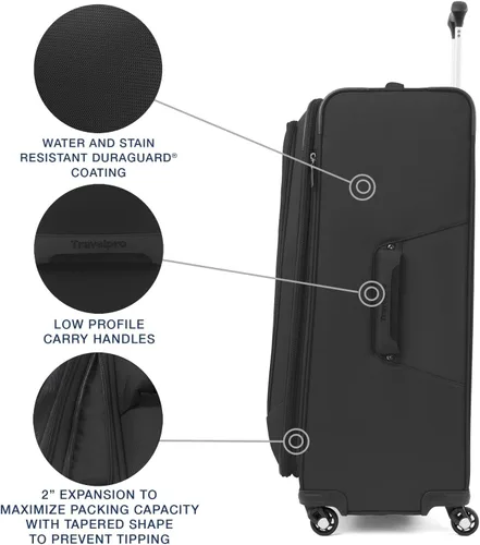 Miniatura 3 de Travelpro Maxlite - Maleta con ruedas giratorias (extensible, 5 lados suaves), Negro), 401176901