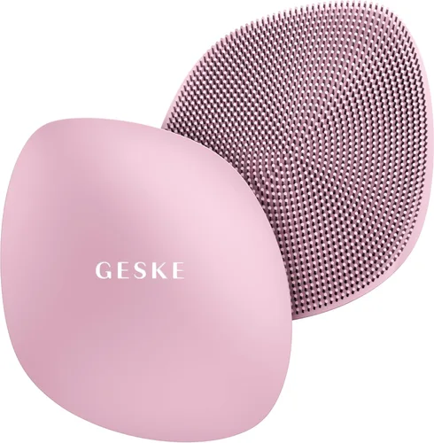 Miniatura 9 de GESKE SmartAppGuided™ Cepillo facial 4 en 1 Cepillo de limpieza facial profesional Cepillo facial de silicona para limpieza de la piel Rosado