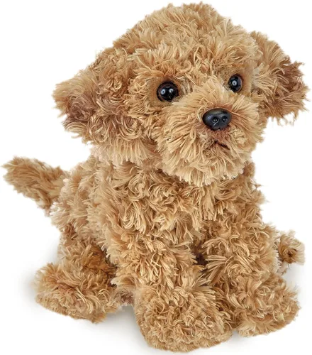 Bearington Lovely Doodles Perro de Peluche Color Caramelo de 14 pulgadas - Animales de Peluche de Cachorro - Juguetes de Perro de Peluche para Niños