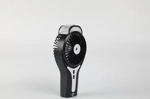 Miniatura 5 de Sunneday Ventilador de nebulización Ventilador de mano con niebla de agua Ventilador de pulverización de enfriamiento recargable Negro
