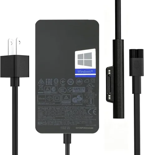 Cargador de superficie de 102 W, cargador Microsoft Surface para Surface Book 1/2/3, Surface Laptop Studio 1/2, Surface Pro 3/4/5/6/7/7+/8/9/10/11,