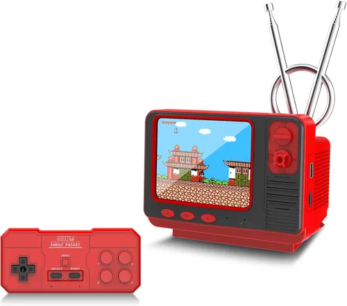 Miniatura 8 de Consola de juegos retro - 42 JALECO + 168 juegos clásicos, inalámbrico 2.4G de 2 jugadores, pantalla IPS de 3.0 pulgadas, expansión de tarjeta TF