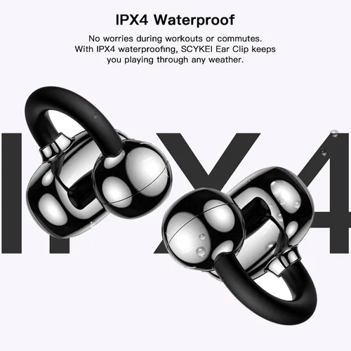 Miniatura 8 de OWS - Auriculares colgantes con clip para la oreja, auriculares inalámbricos de traducción AI en tiempo real, 165 idiomas traductores