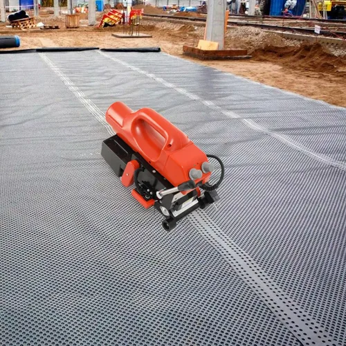 Miniatura 8 de 800W Geo Membrana Superposición Cuña Soldador/3.9 in Geomembrana Máquina de soldadura de plástico Membrana de plástico Soldador de cuña caliente