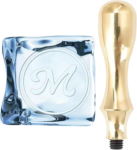Miniatura 16 de CRASPIRE Sello de hielo con letra G, con cabeza de latón extraíble y mango de metal, sello de marca de hielo de 1.2 pulgadas para cubitos de hielo