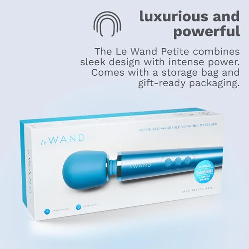 Miniatura 8 de Le Wand - Masajeador personal pequeño para mujeres y hombres - Masajeador de varita vibratoria con 10 velocidades ruidosas y 6 patrones de vibración