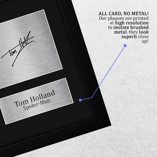 Miniatura 5 de HWC Trading Tom Holland Regalo USL con Marco Autógrafo Impreso Firmado Spiderman Regalos Foto Impresión Cuadro - Tamaño Carta de EE. UU