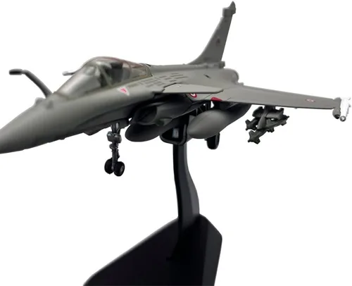 Miniatura 7 de 1:100 France Rafale C Libia War Fighter Jet Avión de metal militar fundido a troquel modelo para colección o regalo (Rafale)