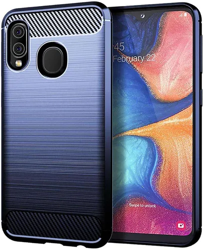 Miniatura 125 de Funda EUAGVQY para Samsung A70 Galaxy A70, Funda de Fibra de Carbono de TPU Blanda Antideslizante Duradera y Ligera, Funda Protectora para Samsung