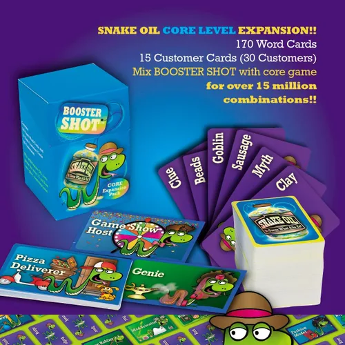 Miniatura 2 de SNAKE OIL - El juego de fiesta de venta tonta - Divertidos juegos de cartas para grupos de 3 a 10 jugadores - Actividad de viaje divertida