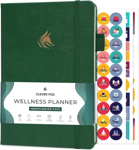 Miniatura 25 de Clever Fox Planificador de Bienestar - Registro Semanal y Diario de Salud y Bienestar, Diario de Alimentos y Planificador de Comidas para Conteo