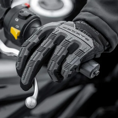Miniatura 7 de ROCKBROS Guantes para ciclismo de montaña con almohadilla de gel, pantalla táctil y protección de nudillos para BMX MX ATV MTB Racing, color negro