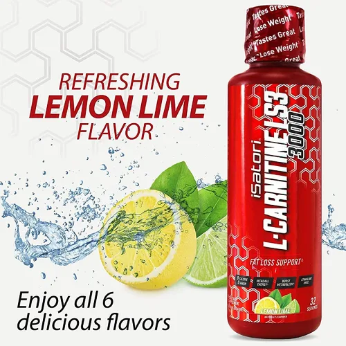 Miniatura 7 de iSatori L-Carnitina LS3 3000, suplemento líquido de triple mezcla de L carnitina, con acetilo y tartrato, energía libre de estimulantes, baja