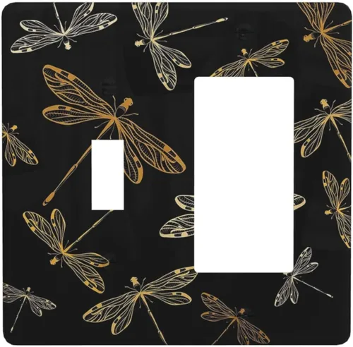 Miniatura 109 de Cubierta de Interruptor de Luz de 1 Gang con Flores Silvestres Bohemias, Hierbas, Floral, Decorativa, Planta Botánica, Naturaleza, Acuarela, Placa