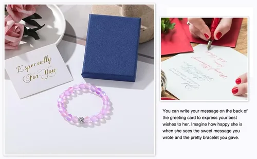 Miniatura 6 de GIEIWIW Healing Bracelet for Women Anxiety Crystal Bracelet Chakra Beaded Bracelets Calming Stretch Bracelet Rose Quartz Crystals Healing Stones