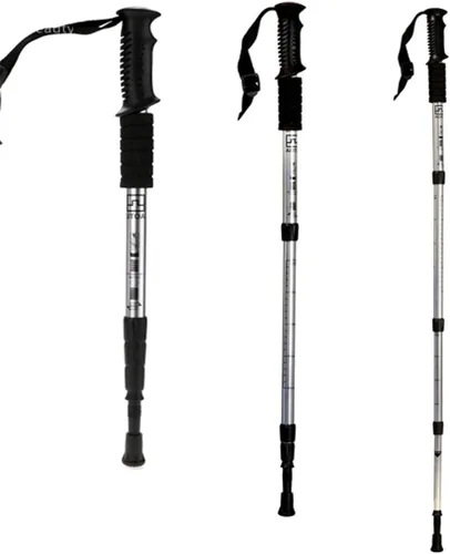 Miniatura 10 de Bastón extensible de moda caliente al aire libre durable trekking retráctil senderismo bastón bastones de senderismo Sporting Goods