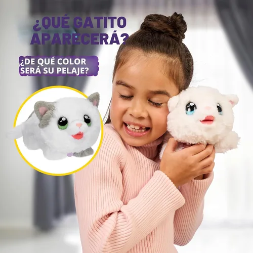 Miniatura 5 de Little Live Pets Figuras de gato para niños, juego de animales de caseta interactivo con más de 25 sonidos, juguetes al aire libre para niñas de 5+