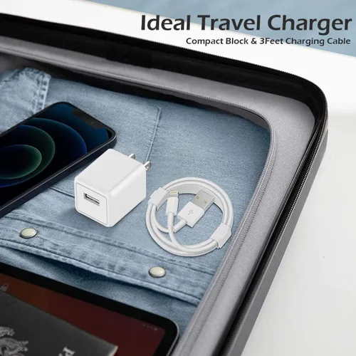 Miniatura 6 de Carga para cargador de iPhone [certificado MFi de Apple] Paquete de 2 cables Lightning para sincronización de datos con cable de carga USB A, bloque