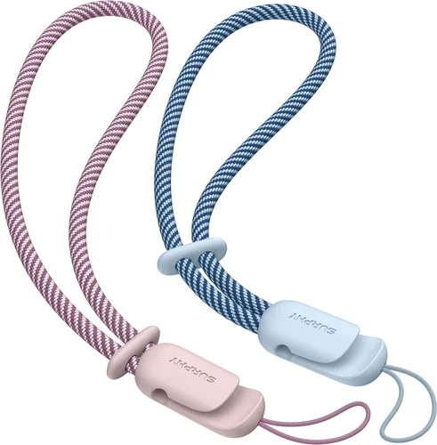 Miniatura 27 de SURPHY Paquete de 2 cordones de teléfono para funda de teléfono celular, correa de muñeca para teléfono para funda, correa de teléfono celular