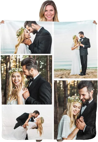 Miniatura 5 de Pure Country Weavers envía al día siguiente, manta súper suave de forro polar con foto personalizada - Imagen personalizable - Fabricada en Estados