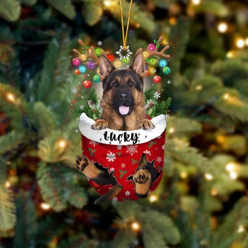 Miniatura 149 de Adorno de Navidad personalizado para perro Airedale Terrier en bolsillo de nieve, adorno para árbol de Navidad, idea de regalo para amantes