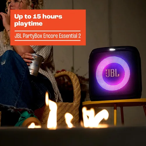 Miniatura 5 de JBL JBL Encore Essential 2 - Paquete de altavoces portátiles para fiestas con sistema de micrófono inalámbrico (negro)