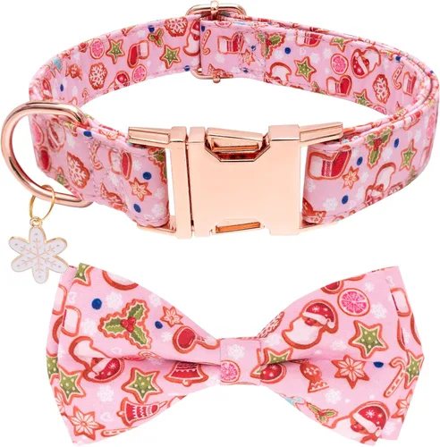 Miniatura 6 de Collar de moño para perro Faygarsle de Halloween de otoño para perros pequeños, medianos y grandes, collares de moda y lindos para perros machos