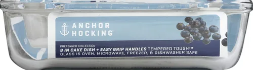Miniatura 6 de Plato hondo para pasteles Anchor Hocking 81214L11 de Oven Basics; 9.5 pulgadas, transparente, Cazuela, Transparente