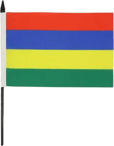 Miniatura 249 de AZ FLAG Sierra Leone Bandera de mesa 5'' x 8'' - Bandera de escritorio de Sierra Leona 21 x 14 cm - Bastón y base de plástico negro