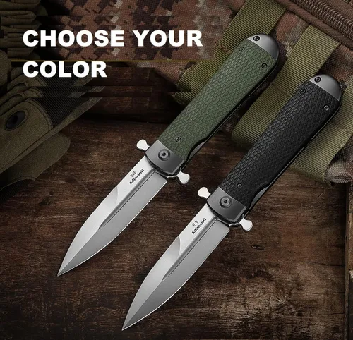 Miniatura 5 de Ganzo Adimanti Samson-BR Cuchillo plegable de bolsillo D2 Hoja de acero Mango antideslizante G10 con clip Cuchillo de bolsillo para caza, pesca