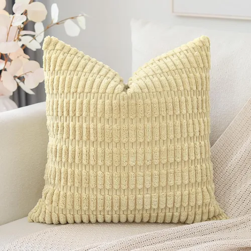 Miniatura 10 de OTOSTAR Fundas de Almohada Decorativas de Pana de 16 x 24 Pulgadas Súper Suaves Bohemias a Rayas Rectangulares Fundas de Cojín Modernas para Sofá