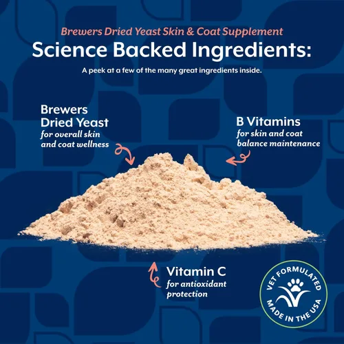 Miniatura 4 de NaturVet Brewers Fórmula de Levadura Seca con Sabor a Ajo Más Vitaminas para Perros y Gatos, Polvo, Fabricado en los Estados Unidos con Ingredientes