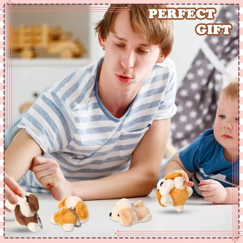 Miniatura 6 de Sosation - 20 piezas de mini animales de peluche a granel adoptar un regalo suave para cachorros, fiesta de regalo para niños, veterinaria, fiesta