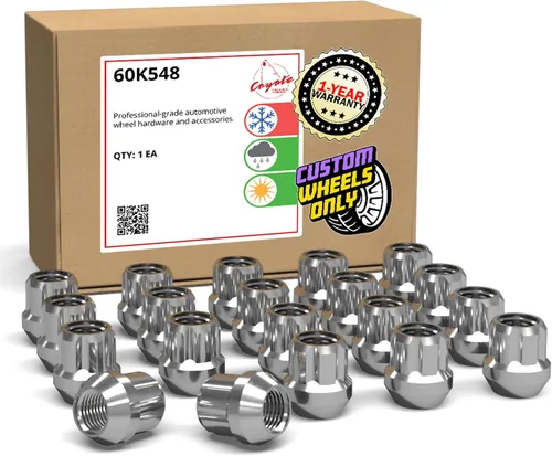 Miniatura 9 de Wheel Accessories Parts 20 tuercas de llanta M14x1.5 14x1.5 rosca OEM estilo fábrica 1.65" largo negro 7/8" 0.866 in hexagonal para Jeep Wrangler