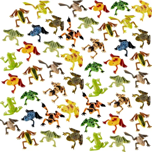 12 piezas de juguete de ranas de plástico, mini vinilo realista, decoración de rana, figuras de personajes de bosque lluvioso, juguete realista para