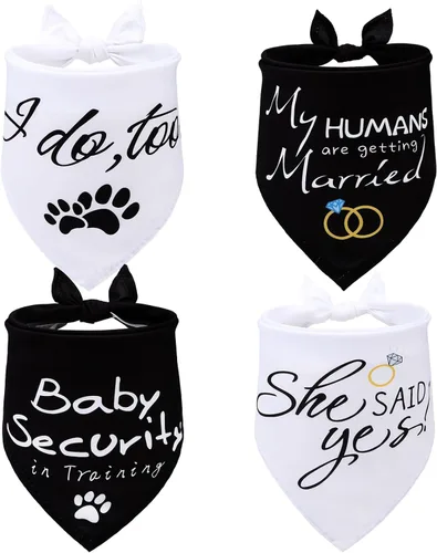 Miniatura 26 de EXPAWLORER Bandanas de Halloween para perro, paquete de 4 bandanas reversibles para perros para disfraz de niños y niñas, bufandas triangulares